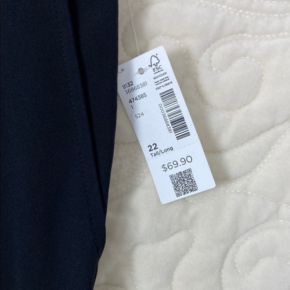 NEW Reitmans Black Cargo Dress Pants Size 22 Tall High Rise - Picture 5 of 14